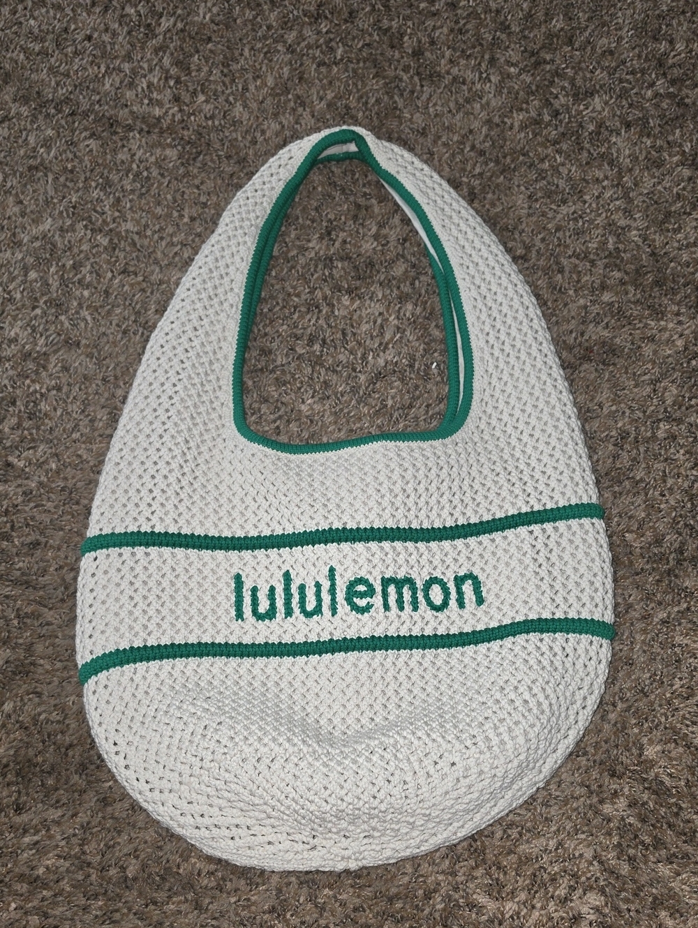 Lululemon Cotton Crochet Shoulder Bag!! Nwts 7 Liter!